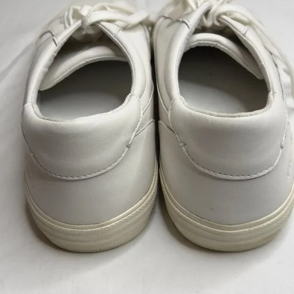 Madewell Women s $88 Sidewalk Low-Top Sneakers White Size 11.5M ND989