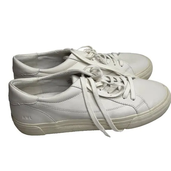 Madewell Women s $88 Sidewalk Low-Top Sneakers White Size 11.5M ND989