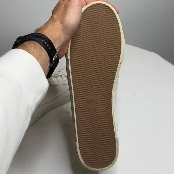 Madewell Women s $88 Sidewalk Low-Top Sneakers White Size 11.5M ND989