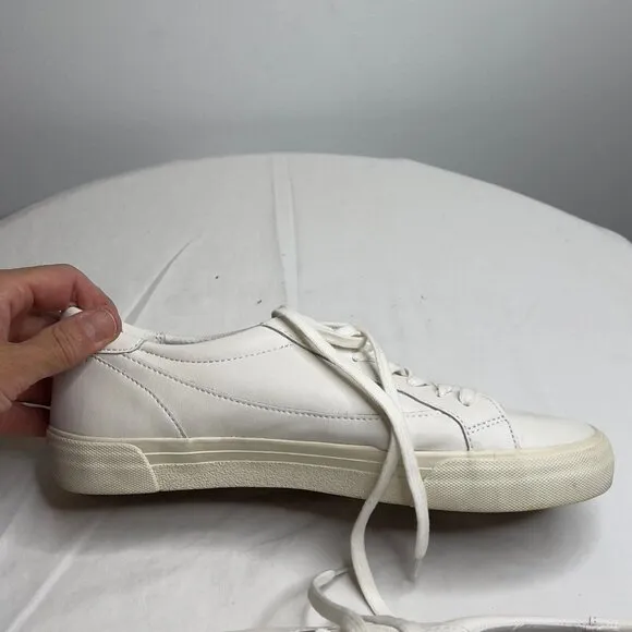 Madewell Women s $88 Sidewalk Low-Top Sneakers White Size 11.5M ND989