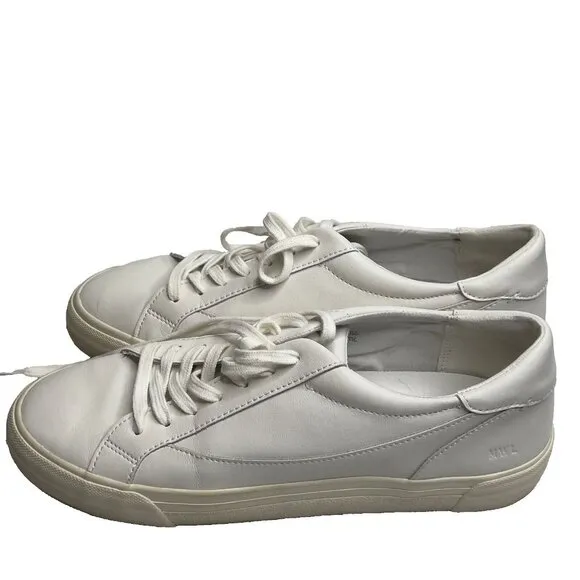 Madewell Women s $88 Sidewalk Low-Top Sneakers White Size 11.5M ND989