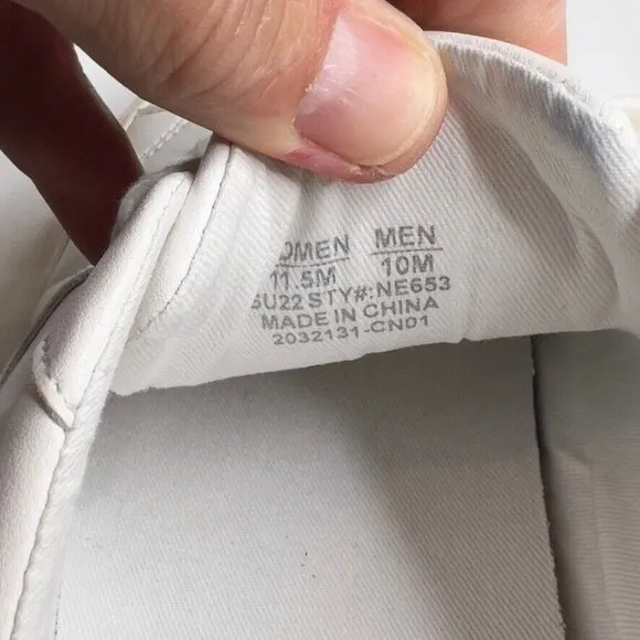 Madewell Women s $88 Sidewalk Low-Top Sneakers White Size 11.5M ND989