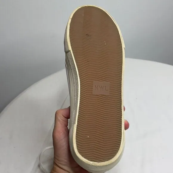 Madewell Women s $88 Sidewalk Low-Top Sneakers White Size 11.5M ND989