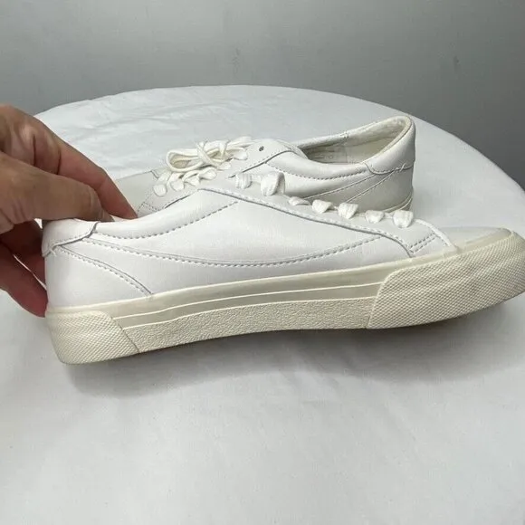 Madewell Women s $88 Sidewalk Low-Top Sneakers White Size 7.5M ND989