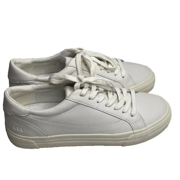 Madewell Women s $88 Sidewalk Low-Top Sneakers White Size 8.5M ND989