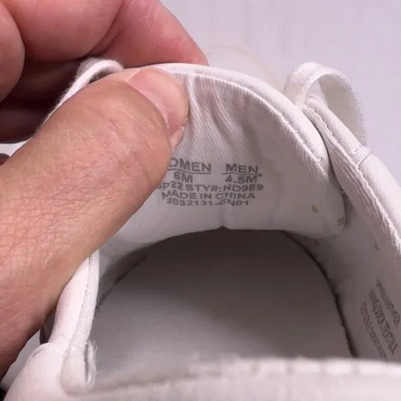 Madewell Womens $88 Sidewalk Low-Top Sneakers White Size 6 ND989