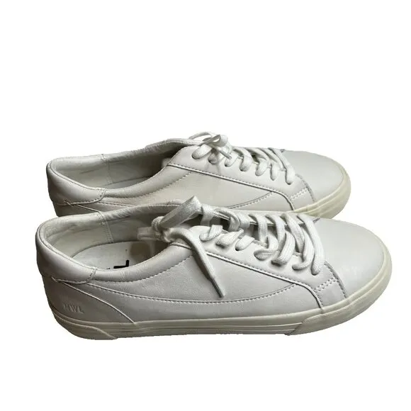 Madewell Womens $88 Sidewalk Low-Top Sneakers White Size 6 ND989
