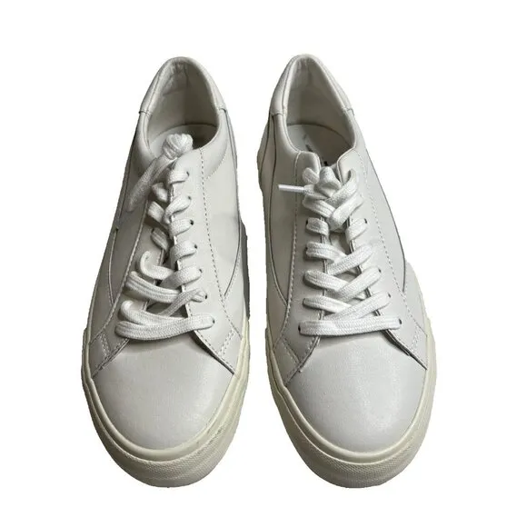 Madewell Womens $88 Sidewalk Low-Top Sneakers White Size 6 ND989