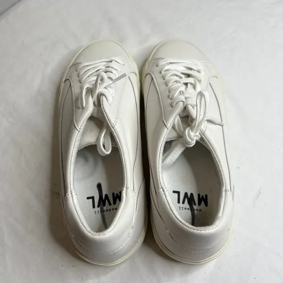 Madewell Womens $88 Sidewalk Low-Top Sneakers White Size 6 ND989