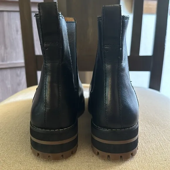 Madewell Women’s The Ivy Chelsea Leather Boots Black Size 6.5