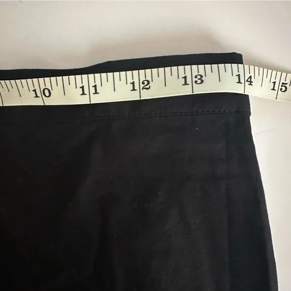 MAEVE x Anthropologie Flounced MIDI Skirt Hi Low Hem Women’s Size 6 $130 black