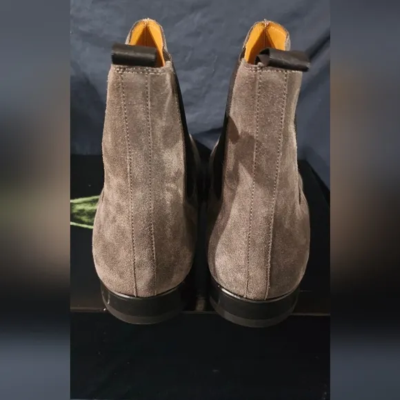 Magnanni Burlo Chelsea Boots Grey Suede 24199 Mens Size 15 New With Box