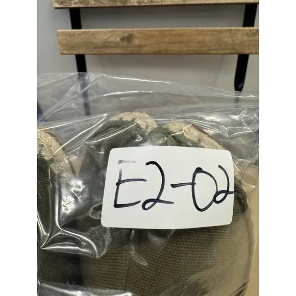 Maison Margiela Olive Canvas Espadrille Tabi‎ Loafers Size 22 US 9