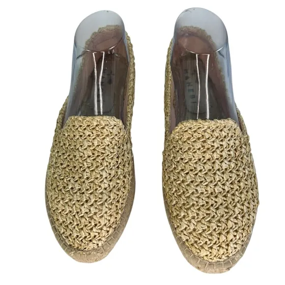 Manebi Coarse Woven Raffia Flat Espadrilles Yucatán SZ 40/9 Summer Chic Comfy