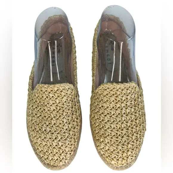 Manebi Coarse Woven Raffia Flat Espadrilles Yucatán SZ 40/9 Summer Chic Comfy