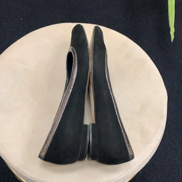Manolo Blahnik Black Suede Flats Size 35.5