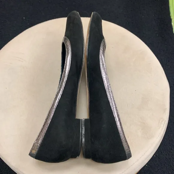 Manolo Blahnik Black Suede Flats Size 35.5
