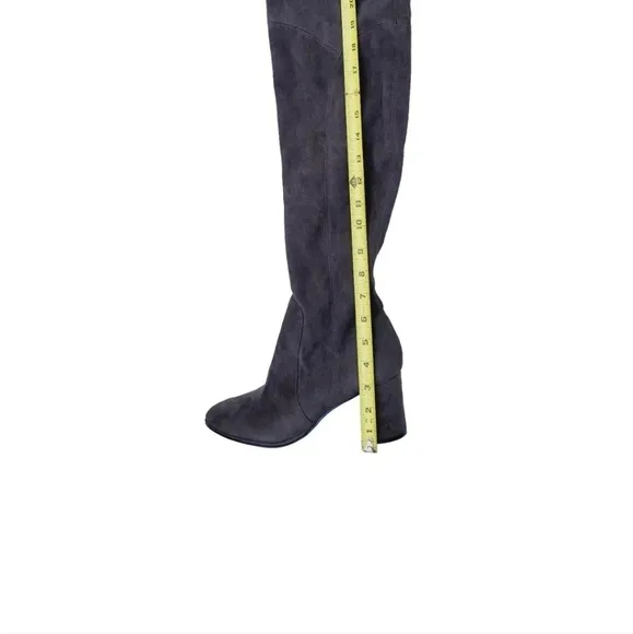 Marc Fisher Over The Knee grey suade boots