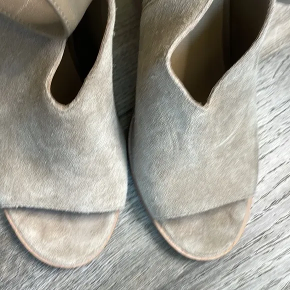 Marc Fisher Vashi Ankle Strap Sandals with Chunky Stacked Heel, size 8