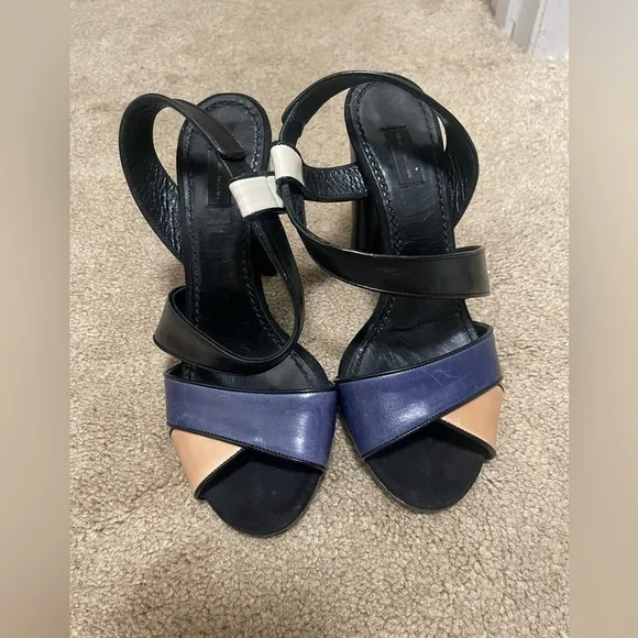 Marc Jacobs Leather Heeled Sandals 36.5