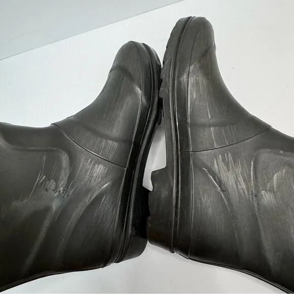 Marc Jacobs Women’s Rain Boots Black Side Logo Buckle Size 40