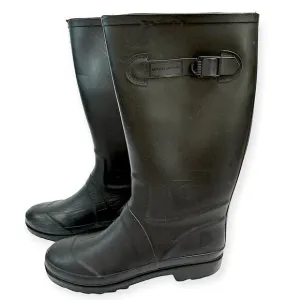 Marc Jacobs Women’s Rain Boots Black Side Logo Buckle Size 40