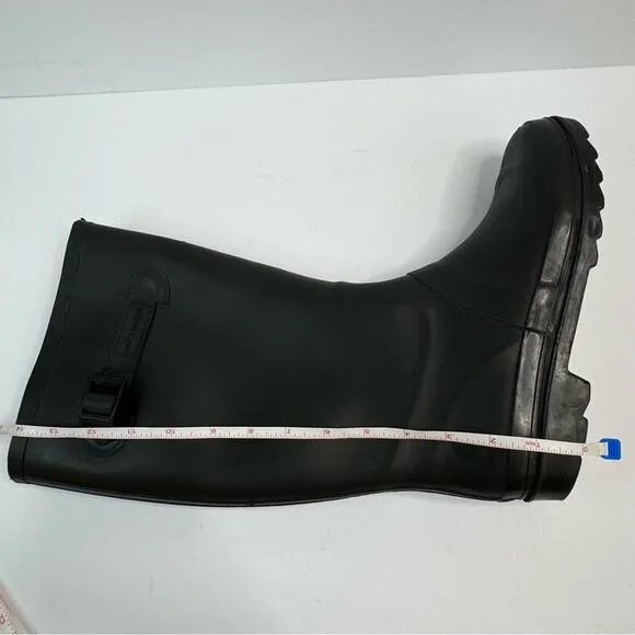 Marc Jacobs Women’s Rain Boots Black Side Logo Buckle Size 40