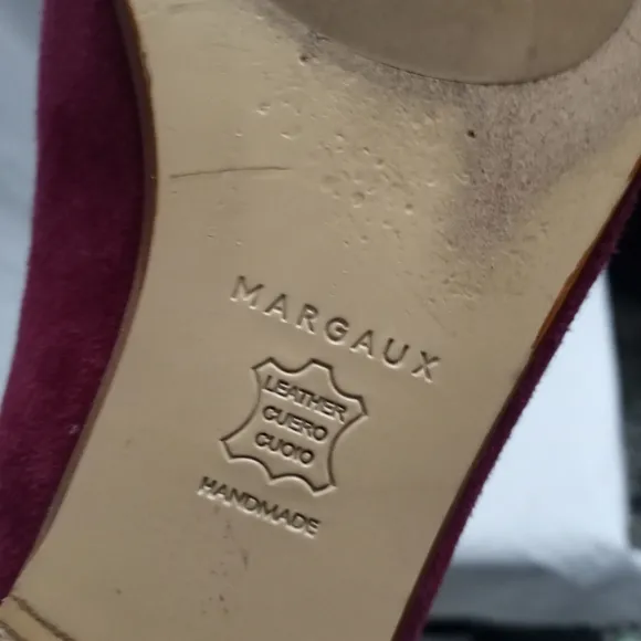MARGAUX Handmade Deep Magenta Suede Ballet Flats