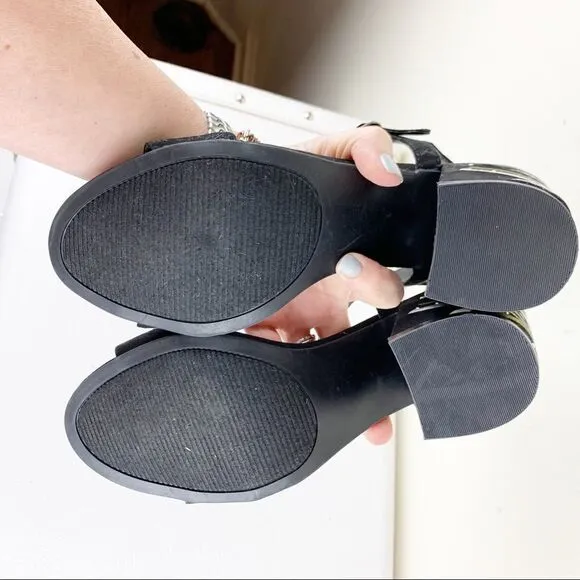 Mari A | 'Sloan' Embroidered Sandals Sz 8
