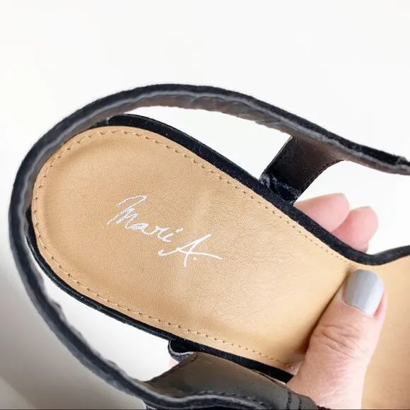 Mari A | 'Sloan' Embroidered Sandals Sz 8
