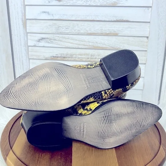 MARIPE' l Snake Side Zip Ankle Boots Made in Italy Size 36 / 6