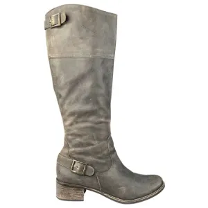 Matisse Women's Brown Leather Side Zip Riding Boot Size US 8