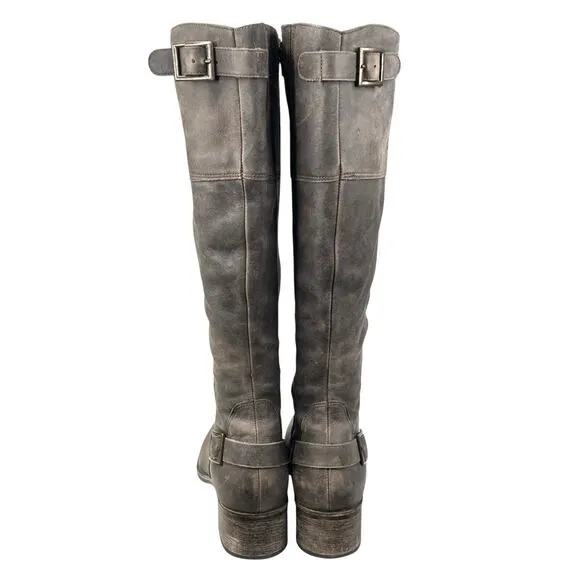 Matisse Women's Brown Leather Side Zip Riding Boot Size US 8