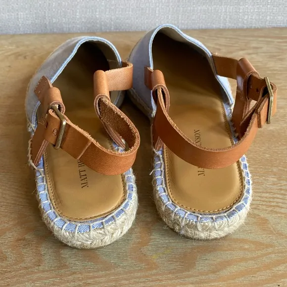 Matt Bernson x Anthropologie Pointed Espadrille Flats Slides Sandals Sling Back
