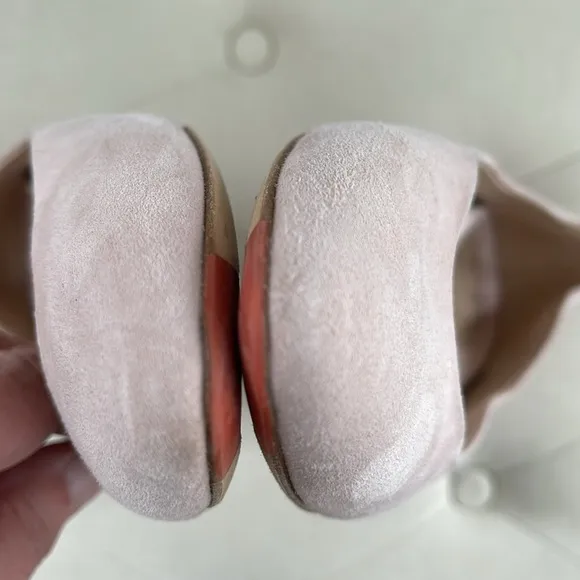 Mavette Handcrafted In Italy pale Pink Suede Flats