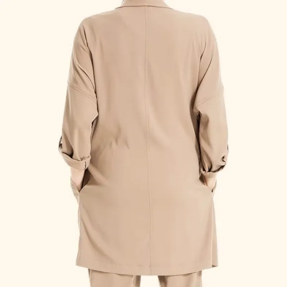 Max Studio Women's Twill Long Jacket. XL