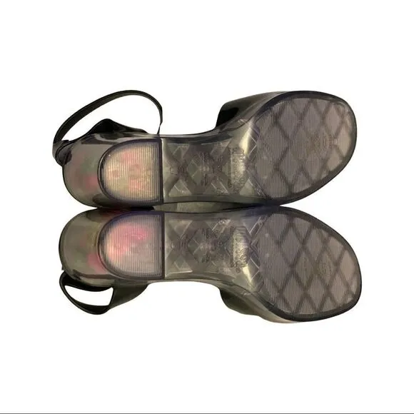 Melissa x Patrick Cox Heart Heel Platform Jelly Sandal