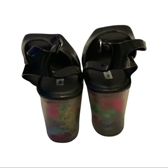 Melissa x Patrick Cox Heart Heel Platform Jelly Sandal