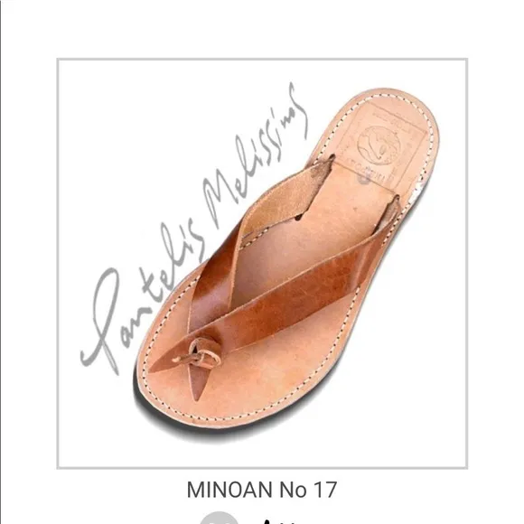 Melissinos The Poet artisan handmade leather sandals