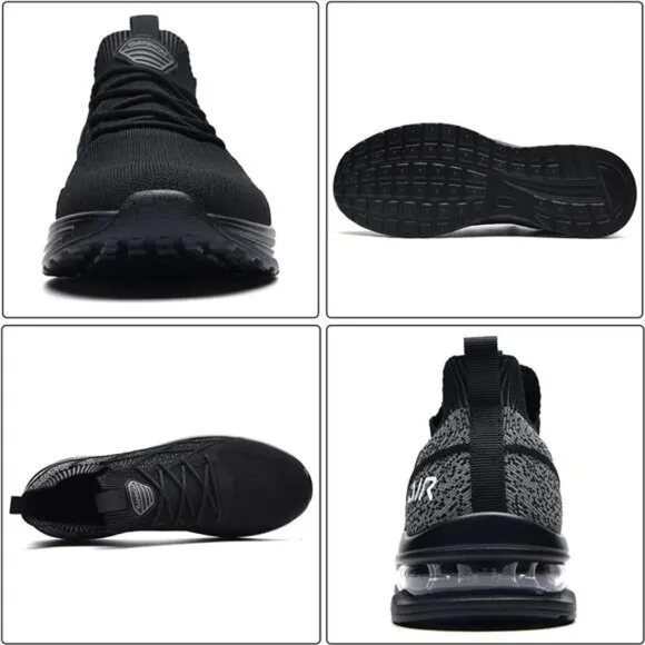 Mens Air Running Shoes Slip On Lightweight Walking Gym Tennis Sneakers