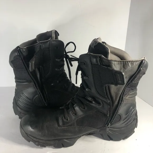 MEN'S BATES 8&quot; Tactical SIDE ZIP GORE-TEX WATERPROOF BOOTS BLACK US 10.5
