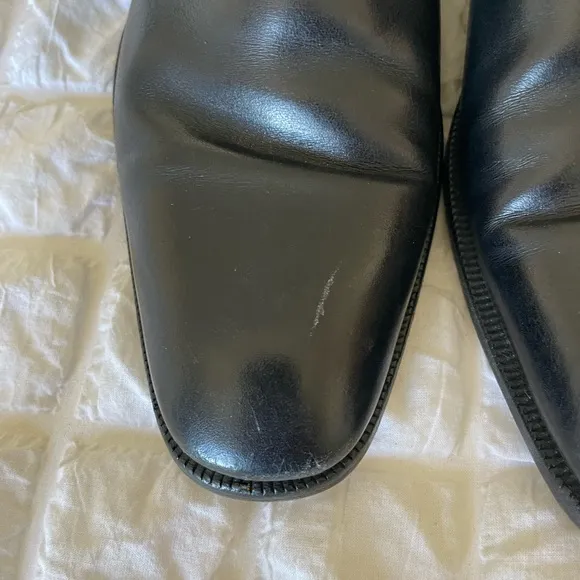 Men's Black Leather Chelsea short Boots