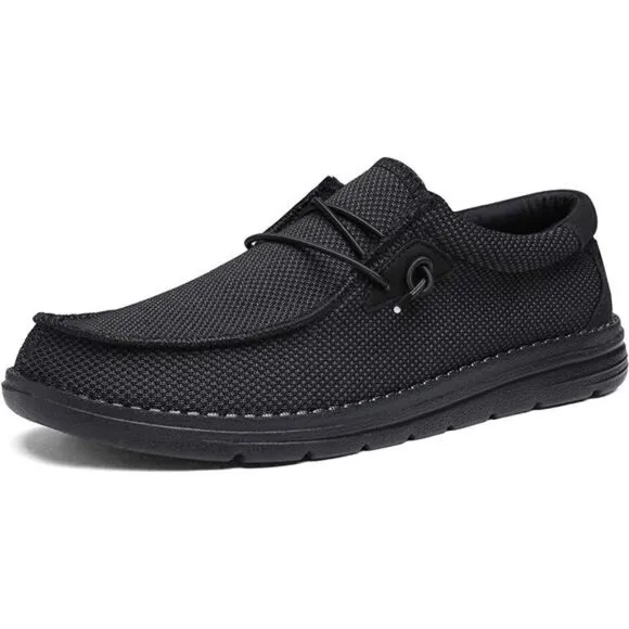 Men's Casual Slip-on Loafers Stretch Shoes 1.0, Black