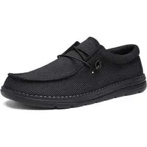 Men's Casual Slip-on Loafers Stretch Shoes 1.0, Black