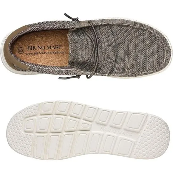 Men's Casual Slip-on Loafers Stretch Shoes 1.0, Brown