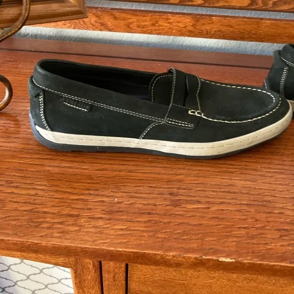 Mens Cole Haan Nantucket Black Canvas Casual Comfort Penny Loafers Size‎ 10.5 M