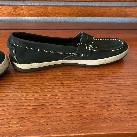 Mens Cole Haan Nantucket Black Canvas Casual Comfort Penny Loafers Size‎ 10.5 M