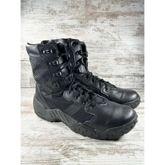 Men's Danner Scorch Side-Zip 8&quot; Black Hot Boots Sz 12