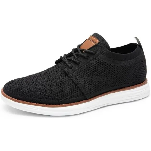 Men's Knit Mesh Sneakers Lightweight Lace-Up Breathable Oxfords