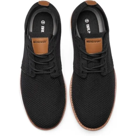 Men's Knit Mesh Sneakers Lightweight Lace-Up Breathable Oxfords